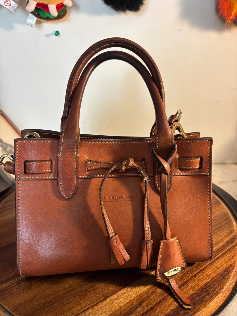 Dooney & Bourke Alto Collection mini tassel crossbody in Vacchetta Leather - Picture 8 of 8